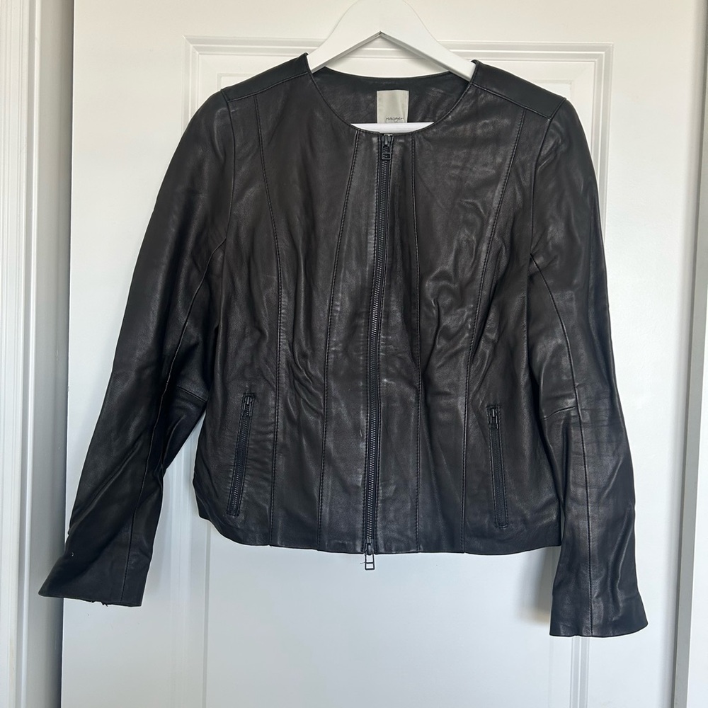 Halogen Leather Jacket